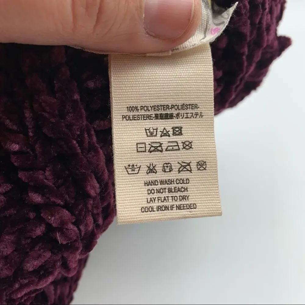 FREE PEOPLE Love Bug Twisted Chenille‎ Cowl Infinity Scarf - Girly Cozy Winter